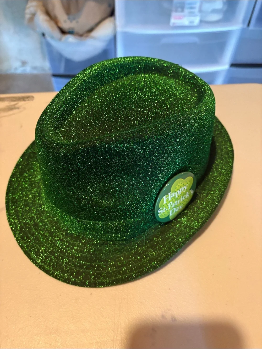 Green Glitter St. Patrick's Day Party Hat - Unbranded